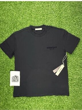 Essentials Men’s Black Short Sleeve Logo Tee